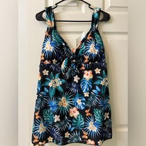 Danify Swimsuit with Boyshorts, Plus Size